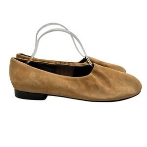Preview Collection Women's Brown Leather Casual Slip On Flats Size 10M